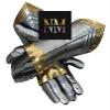 Gothic Gauntlet Armour Brass Decor Fully Functional Finger Armor for Cosplay LARP Reenactment view 2