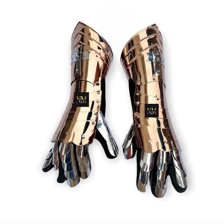 Crusader Knight Gauntlet Armor Functional Finger Cosplay LARP Reenactment