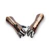 Crusader Knight Gauntlet Armor Functional Finger Cosplay LARP Reenactment view 3