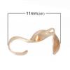 1000 Pcs Rose Gold Tone Calottes End Crimps Beads Ball Chain Conne charm original view 2