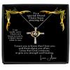 Cross Dancing Necklace Luxury Box Cancer Gifts, Custom Warrior Gift, Prayer Cross Necklace for Sick Friend, Gift for Terminal Ill Friend, Prayer Wis view 1