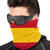 Neck Warmer Flag Of Spain Neck Gaiter, Ski Tube Scarf & Snowboard Half Face Mask, Face Cover for Men & Women view 2