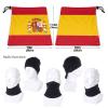 Neck Warmer Flag Of Spain Neck Gaiter, Ski Tube Scarf & Snowboard Half Face Mask, Face Cover for Men & Women view 4