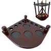 GACCO BILLIARDS Pool Cue Rack Hold up to 8 Sticks & Billiard Accessories. Floor Stand Pool Cue Stick Holder Made of 100% Solid Hardwood.(Traditional Mahogany) view 3
