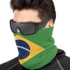 Neck Warmer Flag Of The Federative Republic Of Brazil Neck Gaiter, Ski Tube Scarf & Snowboard Half Face Mask, Face Cover for Men & Women view 2
