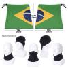 Neck Warmer Flag Of The Federative Republic Of Brazil Neck Gaiter, Ski Tube Scarf & Snowboard Half Face Mask, Face Cover for Men & Women view 4