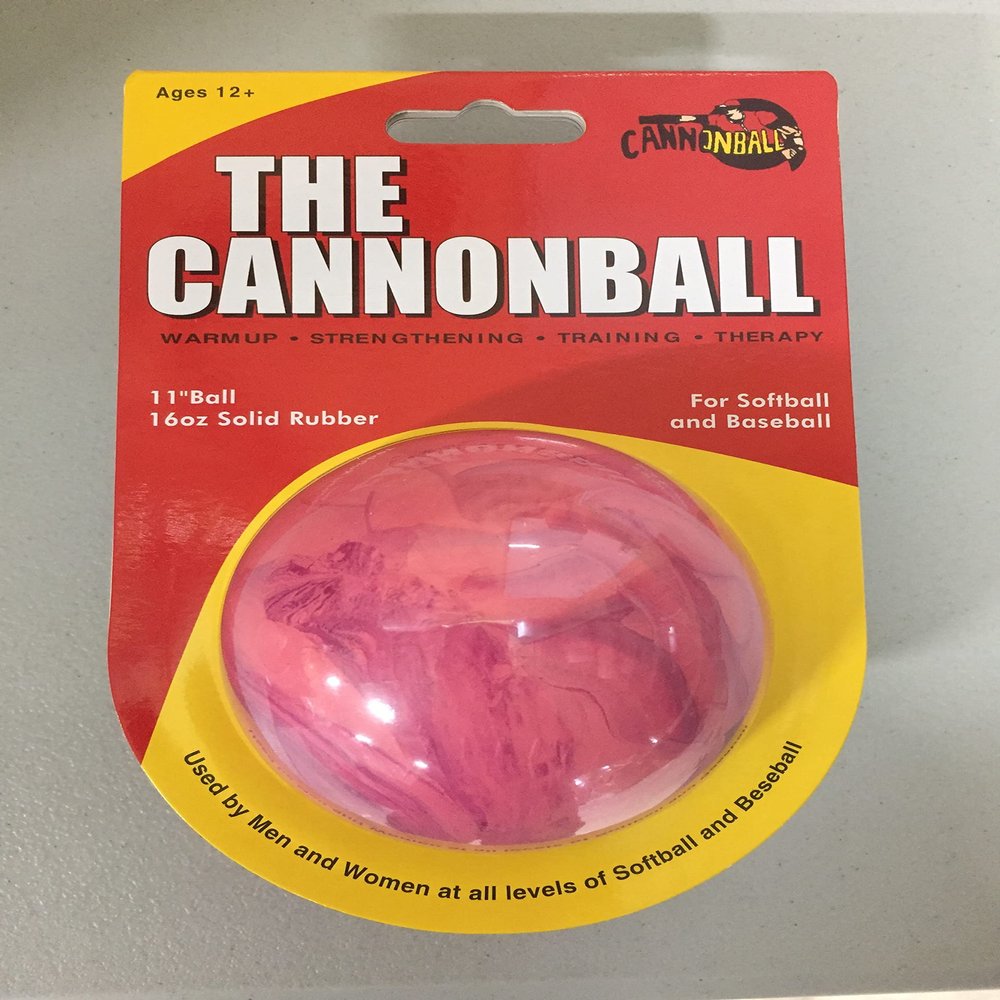 CANNONBALL - Weighted Training Softball - Fastpitch Softball Pitching Training Tool Aid (Pink & Purple Swirl)