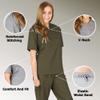 ACTIVE UNIFORMS Women's Scrub Sets, Scrub Top and Pants. Run Large (Olive, XX-Small) view 4