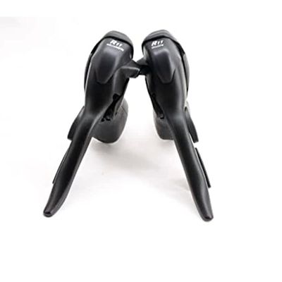 Micronew Shifter Dual Control Levers 2 x 11 Speed Double Shifters Road Bicycle Derailleur Compatible for Shimano STI Lever Set