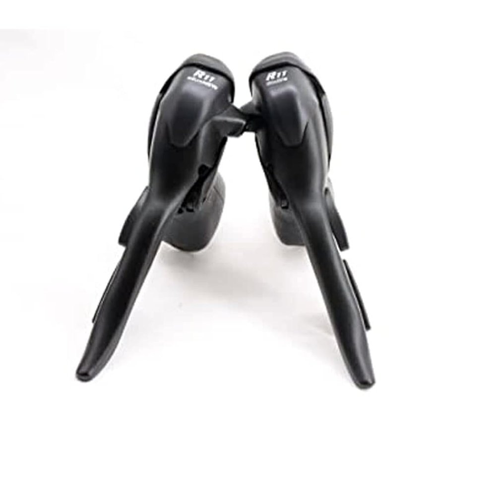 Micronew Shifter Dual Control Levers 2 x 11 Speed Double Shifters Road Bicycle Derailleur Compatible for Shimano STI Lever Set