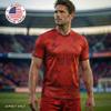 Arcarius Men's Pro Soccer Jersey  Moisture Wicking Match or Goalie Uniform (Red, X-Small) view 2