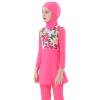 OBEEII Muslim Swimsuits for Girls Burkini Full Coverage Swimsuit Islamic Long Sleeve Hijab Bathing Suit Rash Guard Swimwear Pink 7-8 Years view 4