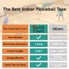 Quick Court Indoor Pickleball Court Tape - Zero Residue, Long Lasting, 2" x 230FT, Pickleball Court Marking Tape with Instructions Included for Fast Court Marking (Orange) view 4