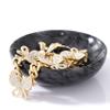 Gifts for Mom 4.72 Inch Small Decorative Bowl Ring Dish Marble Tray, Mothers Day Gifts Jewelry Dish Ring Trinket Holder Key Catchall Bowls, Marble Vanity Tray for Display Home Decor Bride Gifts view 3