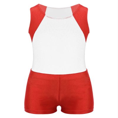 Hansber Kids Boys Gymnastics Leotard Unitard Tumbling Dance Biketard Gym Training Bodysuit Jumpsuit Dancewear White 6