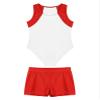 Hansber Kids Boys Gymnastics Leotard Unitard Tumbling Dance Biketard Gym Training Bodysuit Jumpsuit Dancewear White 6 view 3
