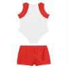 Hansber Kids Boys Gymnastics Leotard Unitard Tumbling Dance Biketard Gym Training Bodysuit Jumpsuit Dancewear White 6 view 4