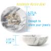 Birthday Gifts for Mom 4.72 Inch Small Decorative Bowl Ring Dish Marble Tray, Jewelry Dish Ring Trinket Holder Key Catchall Bowls, Mothers Day Gifts Marble Vanity Tray for Display Home Decor view 2
