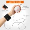 Skylety 6 Pcs Wrist Return Ball on a String 2.48 Inch Rebound Sport Balls with Elastic Strap Soccer Basketball Baseball Practice Party Favors Wrist Exercise and Fun Play for Kids Adults view 2