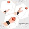 Skylety 6 Pcs Wrist Return Ball on a String 2.48 Inch Rebound Sport Balls with Elastic Strap Soccer Basketball Baseball Practice Party Favors Wrist Exercise and Fun Play for Kids Adults view 4