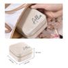 Personalized Velet Jewelry Box, Mini Bridesmaid Proposal Gift Box with Mirror, Custom Jewlery Oragnizer Portable Travel Jewelry Case Bachelorette Party Favors (Champagne) view 2