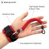 8M0092849 Boat Engine Emergency Stop Switch Safety Lanyard Cord Replacement for Mercury Mercruiser Outboard Motor - 15920T54 15920A54 15920Q54, 39 Inch/100cm Long (New Red with Wrist Strap) view 3