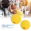 Barbell Grips for Weightlifting & Strength Training  Dumbbell Grips with Thick Silicone Adapter, Non-Slip Design for Reduced Hand Fatigue  Fits 25-30mm Bars, Home Gym Use (Yellow) view 3
