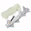 MARINE SYSTEM Galvanized Boat Folding Square Anchor Kit with 3/8 inch x 100/150 FT Rope and Shackle 13lb, 19lb, or 25 lb (13 LB) view 2