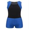 Hansber Kids Boys Gymnastics Leotard Unitard Tumbling Dance Biketard Gym Training Bodysuit Jumpsuit Dancewear Blue 16 view 1