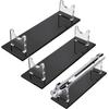 WANLIAN Lightsaber Stand Acrylic Lightsaber display case Lightsaber Display Holder(Square Black 2 packs) view 1