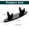 WANLIAN Dagger Display Stand Acrylic Desktop Weapon Showcase Sword Stand Knife Holder for Dagger Display (Oval Black 2 packs) view 2