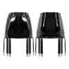 Alvivi Womens Shiny PU Leather Sling Sexy Bodycon Mini Skirt with Suspenders Buckle Garter Belt Black Large view 4