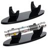 WANLIAN Lightsaber Display Stand Acrylic Light Saber Desktop Display Stand Lightsaber Holder Showcase Decoration (Oval Black 1pack) view 3
