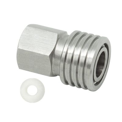 HMKUGO Paintball PCP 1/8 NPT Female Thread Stainless Steel Coupler HPA CO2 Air Tank Refill Connector Quick Disconnect Quick Release Adapter Fitting