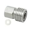 HMKUGO Paintball PCP 1/8 NPT Female Thread Stainless Steel Coupler HPA CO2 Air Tank Refill Connector Quick Disconnect Quick Release Adapter Fitting