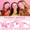 Coume Rimless Star Shape Sunglasses Sun Glasses for Women Men Candy Color Star Glasses Tinted Sunglasses for Women(Pink) view 3
