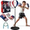 Punching Bag for Kids 8-12 | Kids Punching Bag with Gloves, Boxing Set with Gloves - Fun Karate Ninja Games - Birthday for Boys & Girls - Indoor Outdoor Boxing Equipment view 1