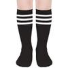 UTTPLL Knee High Socks Toddlers Girls Boys Uniform Long Stockings Unisex Baby Kids Cotton Casual Dress Tube Cute Sock Tights Black White 12-36 Months view 1