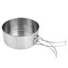 Camping Cookware Set, 8 PCS Compact Stainless Steel Cooking Mess Kit Includes Camping Pots Pans Cups Plates with Storage Bag for BBQ Hiking Picnic view 4