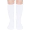 UTTPLL Knee High Socks Toddlers Girls Boys Uniform Long Stockings Unisex Baby Kids Cotton Casual Dress Tube Cute Sock Tights White 12-36 Months view 1