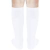 UTTPLL Knee High Socks Toddlers Girls Boys Uniform Long Stockings Unisex Baby Kids Cotton Casual Dress Tube Cute Sock Tights White 12-36 Months view 2