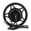 L-faster 24V 250W 12 Inch Mini Bike Back Wheel Drive Brushless Hub Motor Aluminium Rim Disc Brake Mount Single Speed for Electric Bicycle (48V Black) view 3