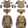 SHENGJIA Airsoft Tactical Armor Set, Tactical Vest Molle Gilet Paintball Vest Adjustable Elbow Shoulder Hip Protector, CS Outdoor Cosplay Costume view 2