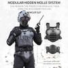 SHENGJIA Airsoft Tactical Armor Set, Tactical Vest Molle Gilet Paintball Vest Adjustable Elbow Shoulder Hip Protector, CS Outdoor Cosplay Costume view 4
