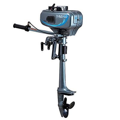 2 Stroke 3.5HP 2.5KW Heavy Duty Outboard Motor Boat Engine w/Water/Air Cooling CDI System, Fishing Boat Engine Motor 4000-5500 r/min