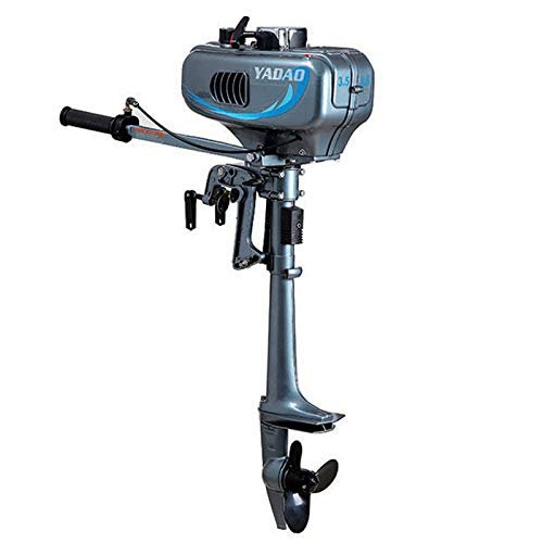 2 Stroke 3.5HP 2.5KW Heavy Duty Outboard Motor Boat Engine w/Water/Air Cooling CDI System, Fishing Boat Engine Motor 4000-5500 r/min