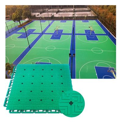CXKJP Basketball Court Modular Interlocking Floor Tiles, Soft PP Anti-Slip Wear-Resistant Outdoor Sports Floor Mat Splicing Floor Tiles (Color : Red, Size : 1PCS)