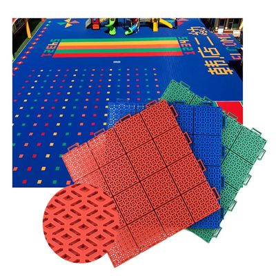 CXKJP Kindergarten Modular Interlocking Floor Tiles, Indoor and Outdoor Stadium Basketball Court Weatherproof Sports Floor, 34CM (Color : Light Green, Size : 9PCS)