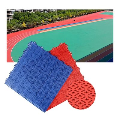 CXKJP 53CM Outdoor Modular Interlocking Floor Tiles, Basketball Court Tennis Court Amusement Park Weatherproof Non-Slip High Temperature Sports Mat (Color : Blue, Size : 1PCS)
