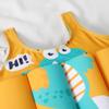 AWIBMK Kids Boys Girls One-Piece Sleeveless Floatation Swimsuit Float Suit Baby Lovely Print with Adjustable Vest Buoyancy Bathing Suit Swimwear Swim Green Dinosaur 18-24 Months view 4